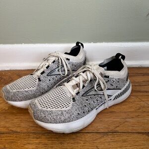 Brooks Glycerin StealthFit 20 Shoes Womens 8.5 Gray White Sneakers